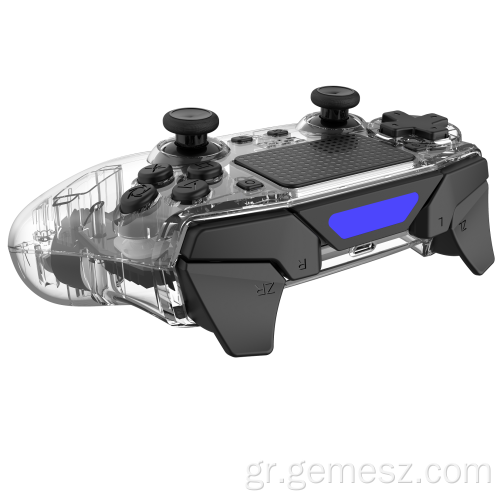 Transparebnt Wireless Gamepad Controller Joystick για PS4
